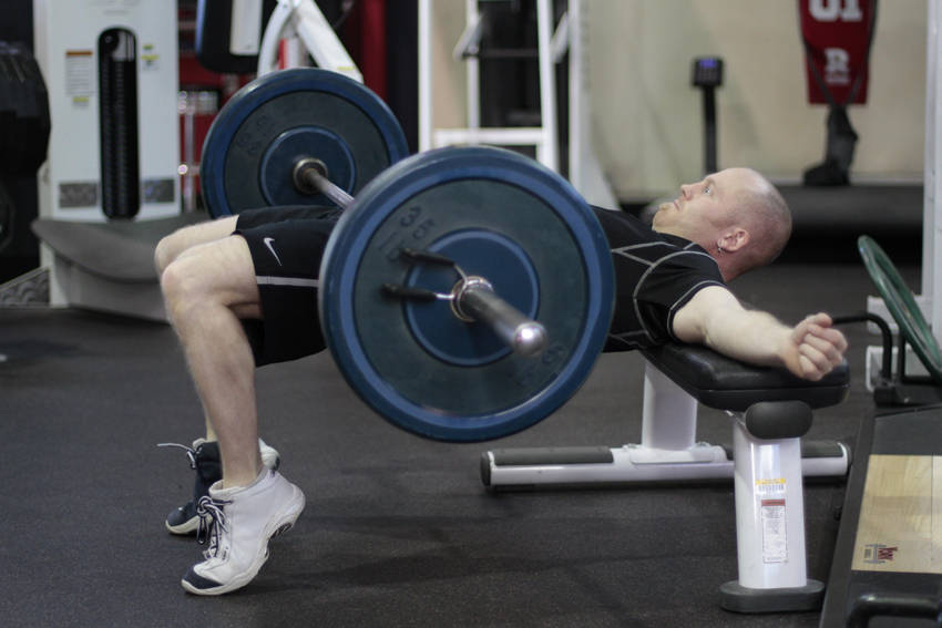 Hip thrust: end position