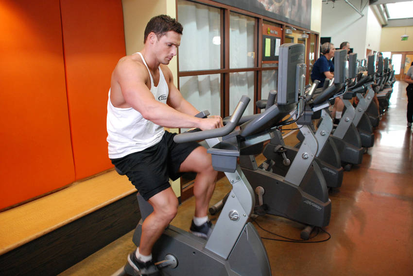Bike intervals (high intensity): start position