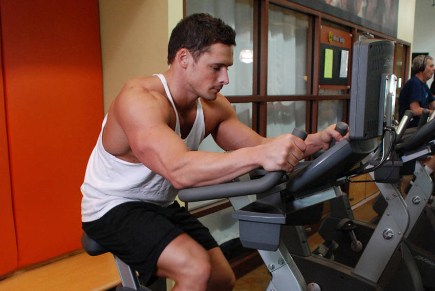 Bike intervals (high intensity): end position