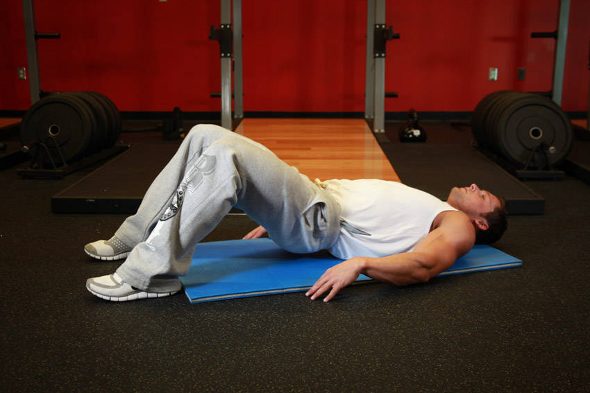 Glute bridge: start position