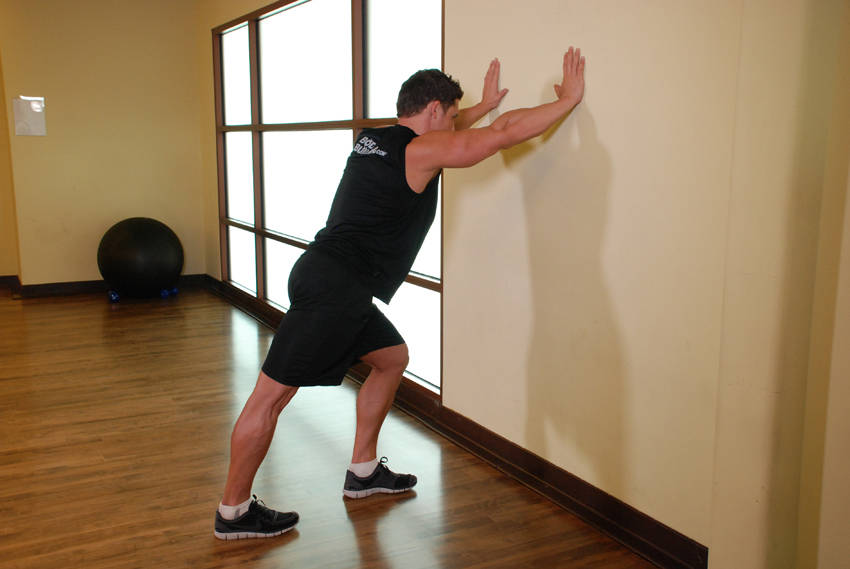 Calf stretch: start position