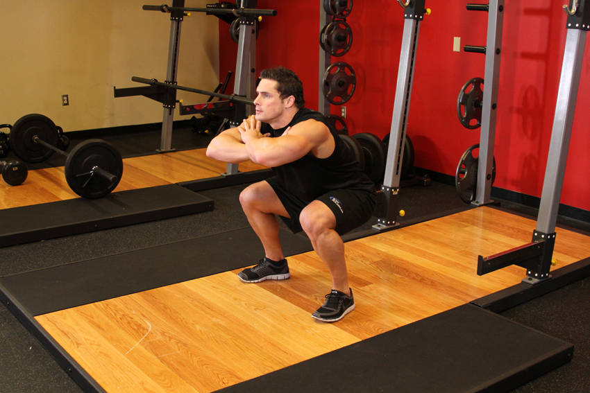 Squat jump: start position