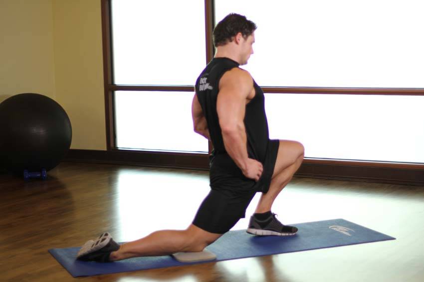 Hip-flexor stretch: start position
