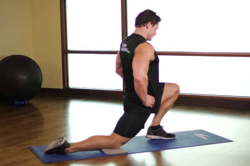 Hip-flexor stretch: end position