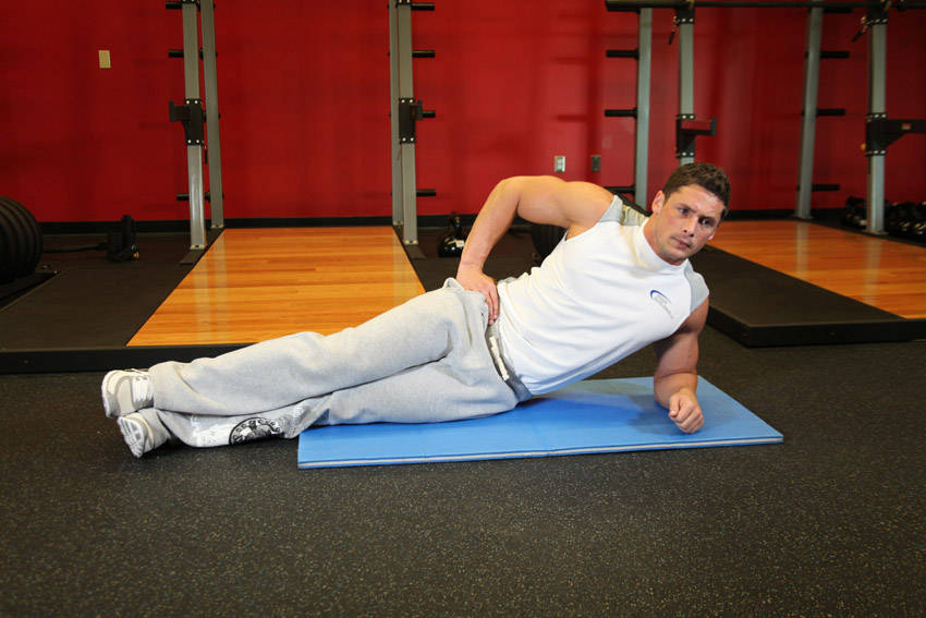Side plank: start position