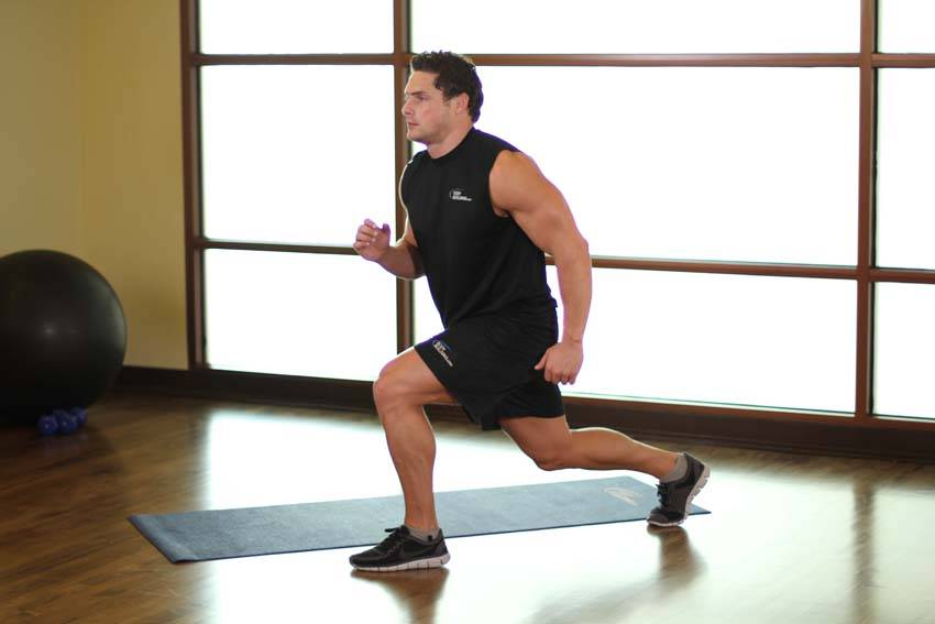Split squat: end position